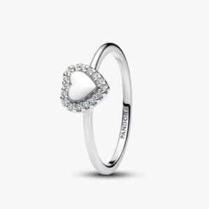 Pandora silver heart halo ring